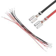 10Pcs Female Spade Crimp Terminal 4.8mm 30cm Wires