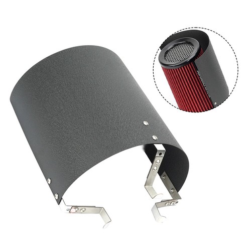 Heat Shield With Stainless Steel Auto Air Filter Cover For 254 Inch Filters - Picture 3 of 9