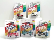 5xVintage Motor Force Indy Formula 1 Race Car & Classic Cars Diecast 1/64 NEW
