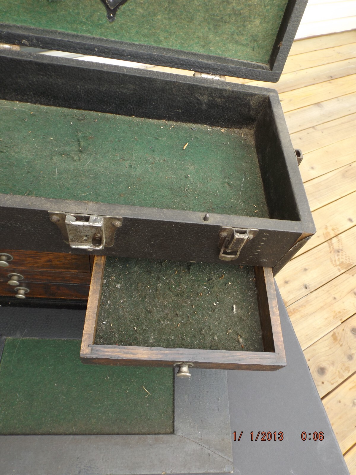 Vintage Gerstner Wood 7+ Drawer Machinist Tool Chest