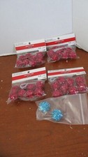 ASHLAND Lot of 32 TINY TREASURES PINK FOIL BALLS  2 BLUE BALLS NIP