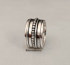 Spinner Ring, 925 Sterling Silver Ring, Meditation Ring, Fidget Ring, , All Size