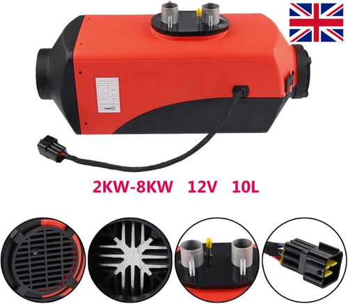 2KW 10L Air diesel Heater LCD Monitor For Trucks Motorhomes Campervan Car SUV UK