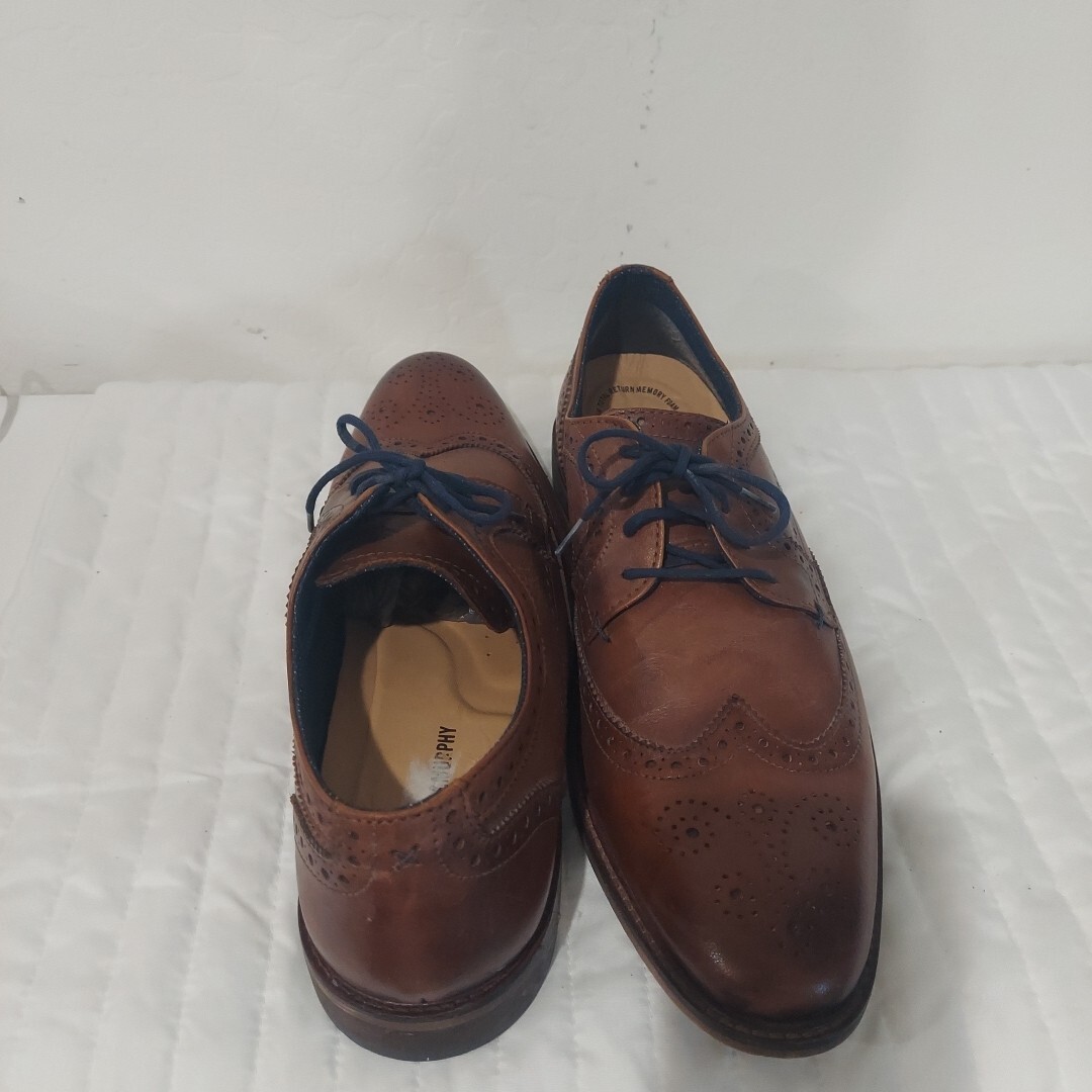 SAOLA 241460 PFi60 SCARPA UOMO JAMESON 13 PELLE MARRONE CHIARO MADE IN ITALY BY JOHNSTON & MURPHY