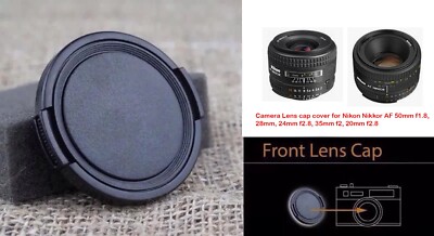 Camera Lens cap cover for Nikon Nikkor AF 50mm f1.8, 28mm 24mm f2.8 35mm f2 20mm