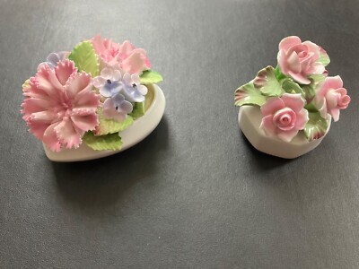 Aynsley Fine Bone China & Coalport Flower Posy Bowl 2 Stück