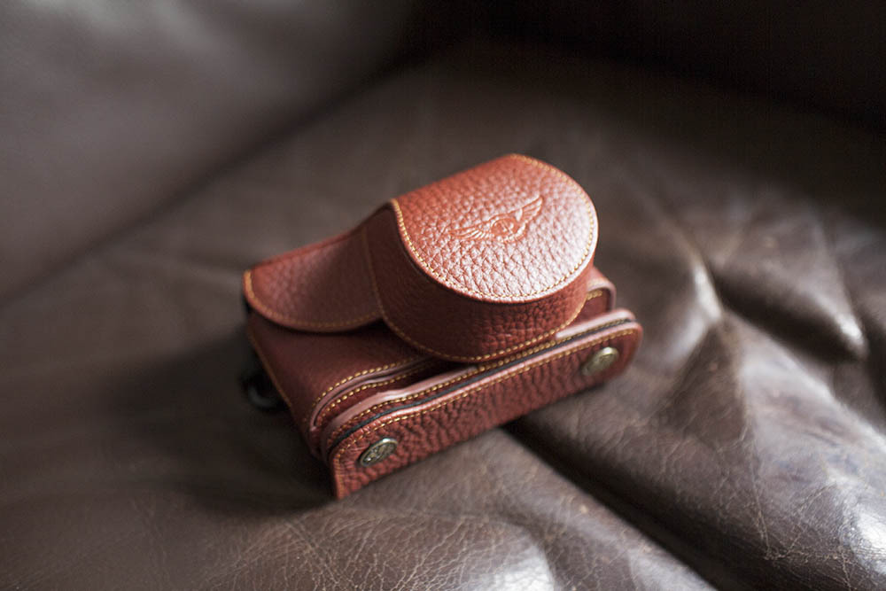Genuine Real Leather Full Camera Case Bag Cover for FUJIFILM X100F Bottom Open