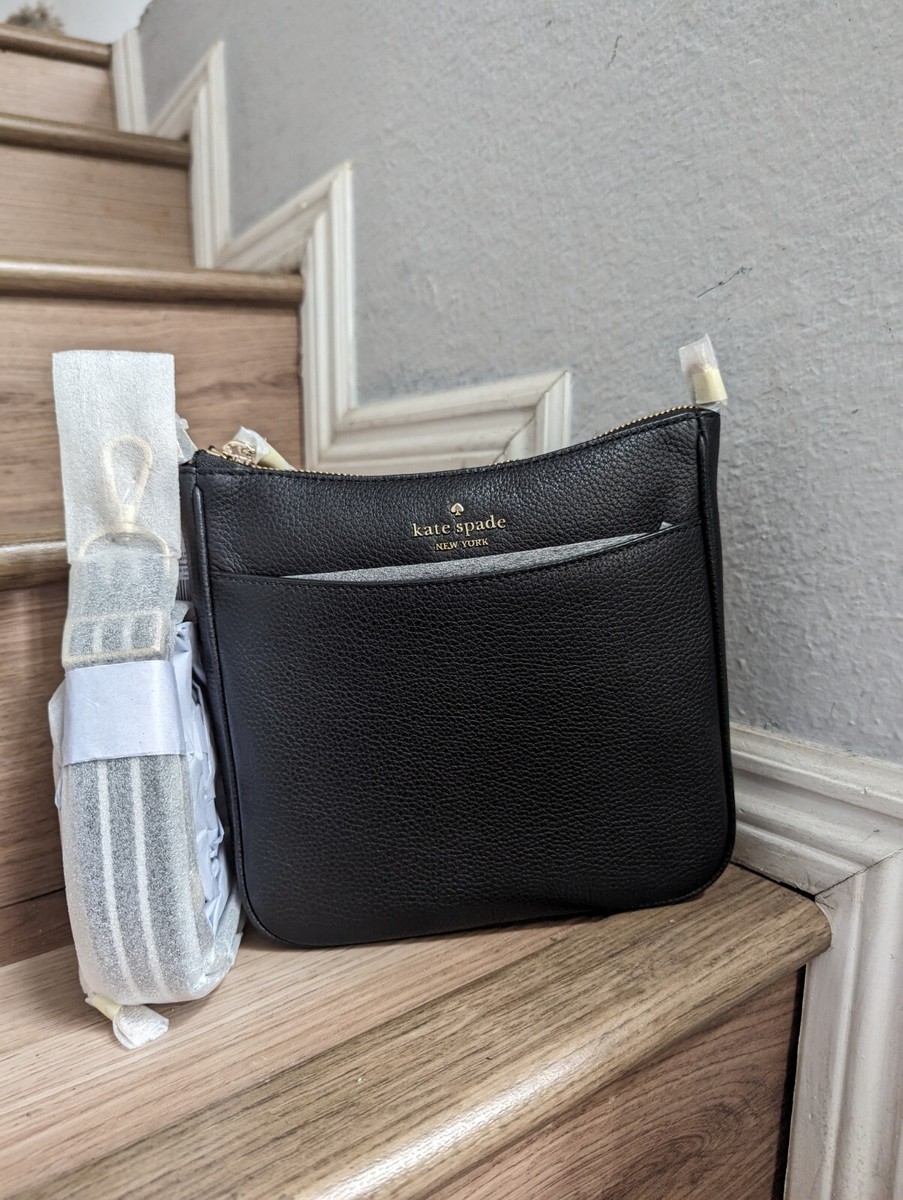 NWT Kate Spade KF087 Rosie North South Swingpack Black Leather