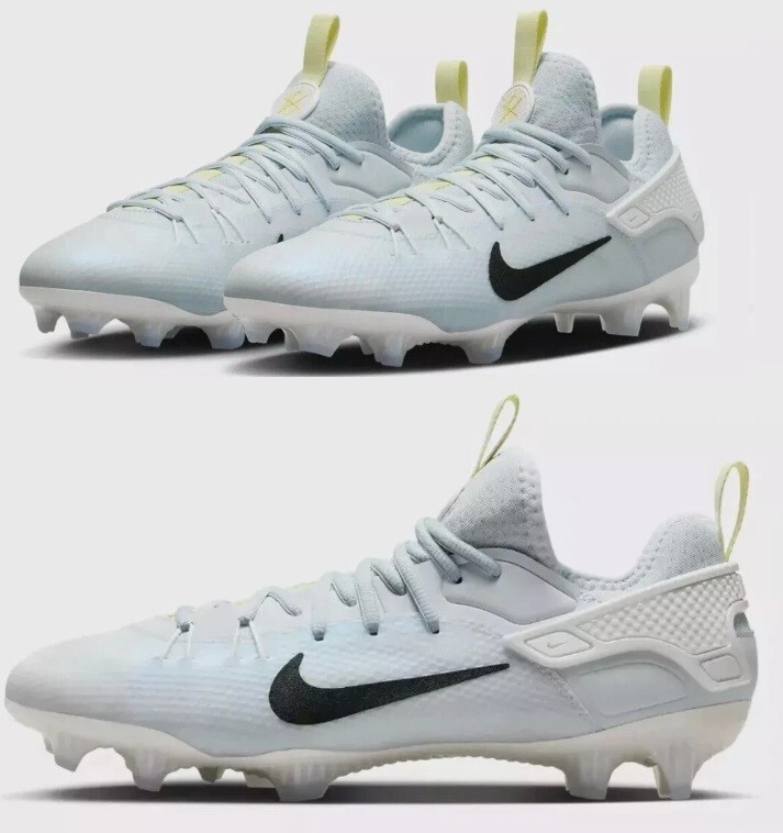 Nike Huarache Elite 9 Low LAX SE Grey Volt Cleats Shoes Mens | eBay