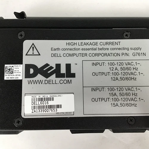 Neu Dell 6016 C13 (5) 5-Port 110v Japan PDU Power Splitter G761N - Bild 5 von 6