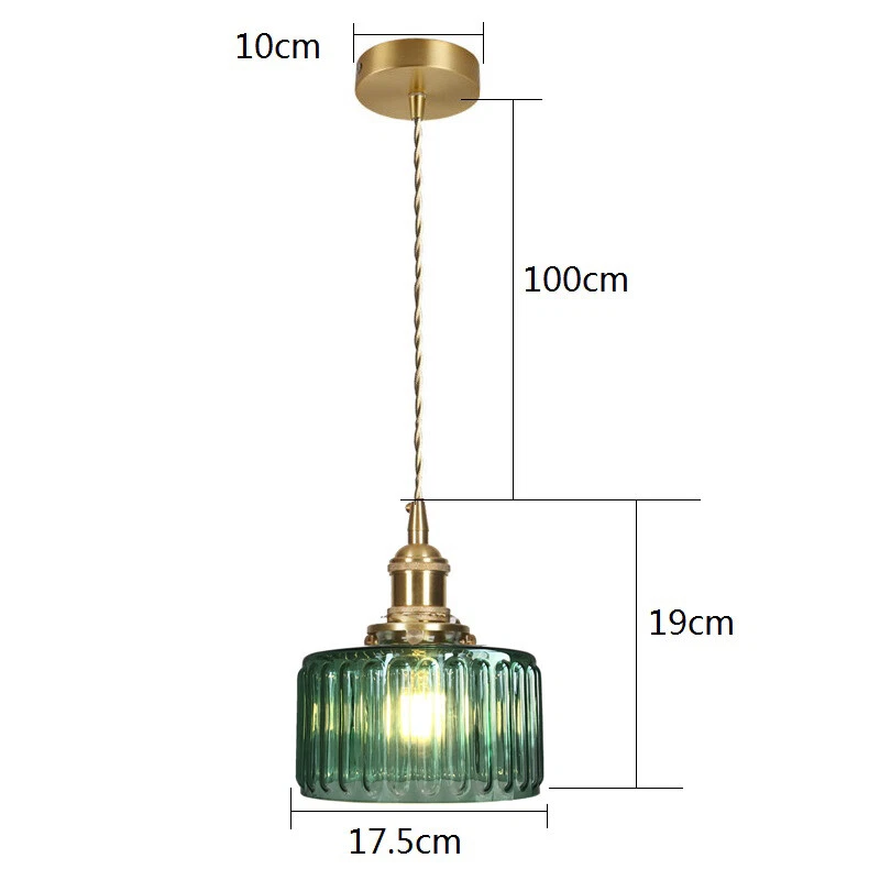 Copper glass sales ceiling light