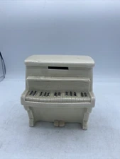 VINTAGE FITZ and FLOYD PIANO COIN BANK  BANKWAY & SONS 1980 GUC