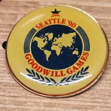 VINTAGE SEATTLE  90S GOODWILL GAMES LAPEL PIN