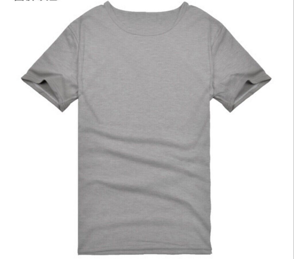 Men's V Neck Round Neck cotton Tshirt Slim Fit Short Sleeve Solid
