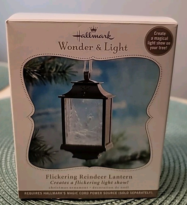 Hallmark Wonder & Light Flickering Reindeer Lantern