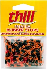 40 Pack Fluorescent Orange Fishing Bobber Stops High Visibility Durable Line ...