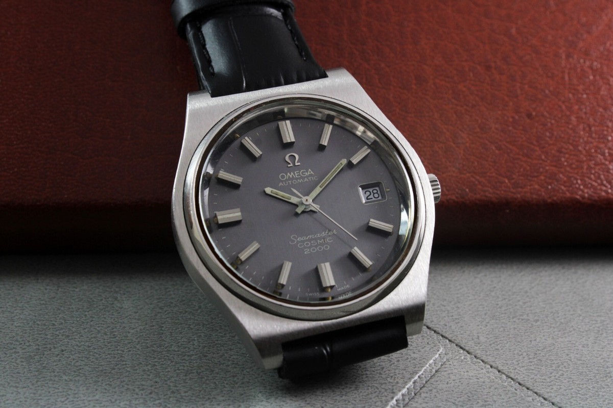Vintage Omega Seamaster Cosmic 2000 Jumbo 38mm Grey Dial Men Steel