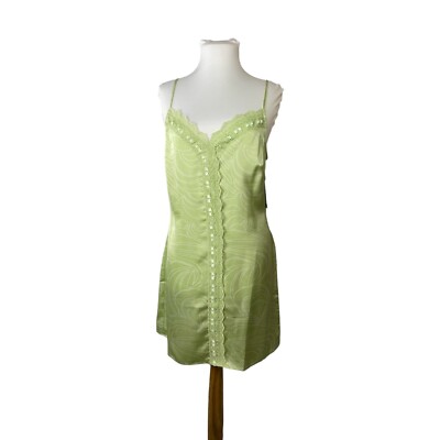 BP Nordstrom Green Satin Slip Dress M NWT | eBay
