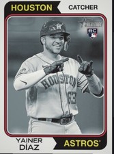 [DIGITAL] Topps Bunt - Yainez Diaz - Heritage 23 S1 - Black & White