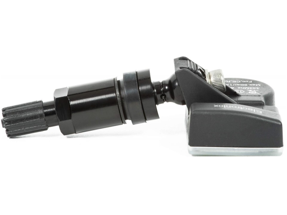 4 Tire Pressure Sensors RDKS Sensors Metal Valve Black for Fiat 500C