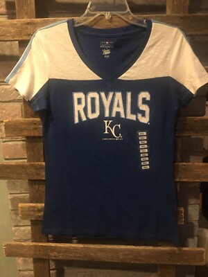 Women's Kansas City Royals Shirt, Small, Blue, Short Sleeves