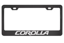 Toyota Corolla Black Chrome License Plate Frame Toyota Corolla Black Chrome License Plate Frame
