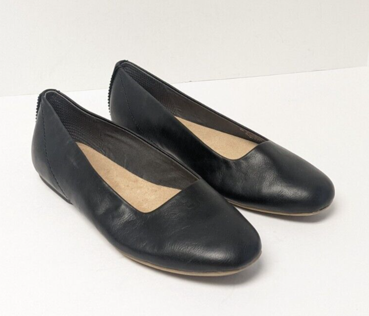 Scholl's Wexley Ballet Flats, Black, Women's Wide