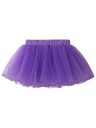Kids Girls Tulle Layered Ballet Dance Tutu Skirt Elastic Waist Mesh Party Skirts - Picture 59 of 79