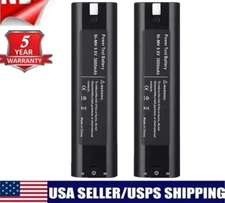 2 Packs for MAKITA 9.6 VOLT 3.6Ah Battery 9000 9001 632007-4 191681-2 9033 9102