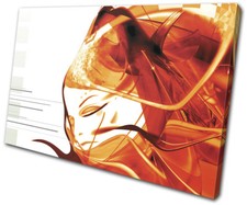 Girl Design Abstract SINGLE CANVAS WALL ART Picture Print