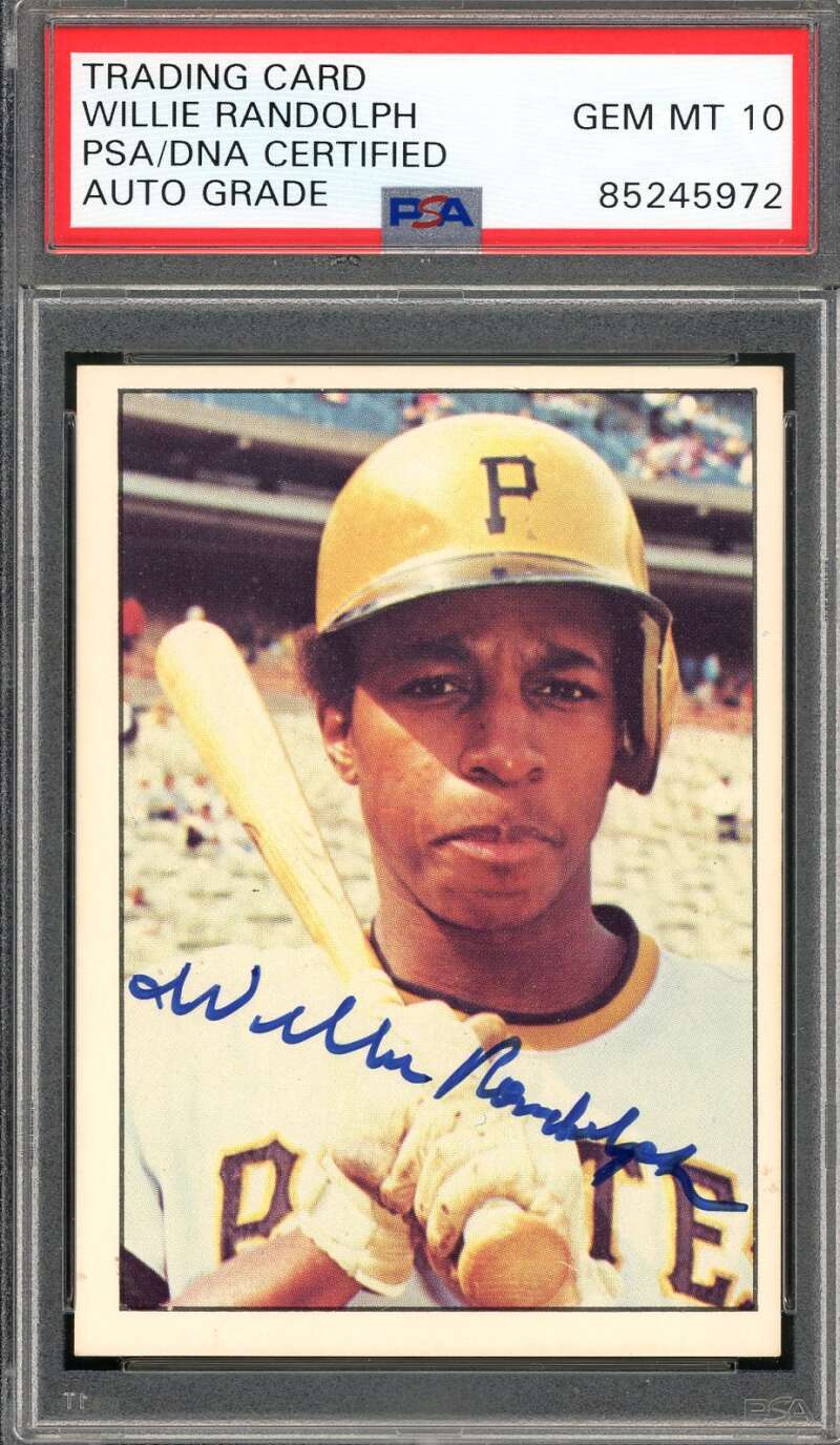 Willie Randolph Gem Mint 10 PSA DNA Signed 1975 SSPC Rookie Autograph