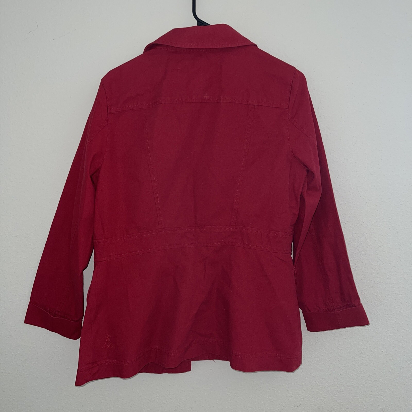 Pendleton Red Lightweight Button Cotton Cargo Poc… - image 6