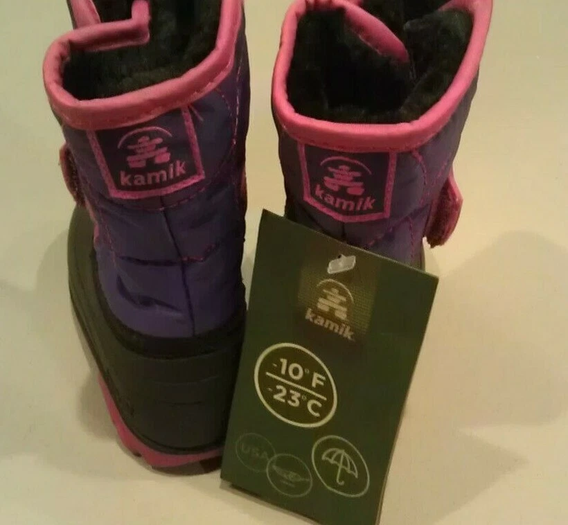 NUEVAS Botas de Nieve Kamik Niñas Niños Pequeños Snow Bug 3 SELECCIONAR TALLA 6,8 Púrpura Nuevas sin Caja Foto 2 de 4