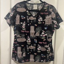 Disney Minnie Mouse Scrub Top, Size Medium, Medical, Nursing