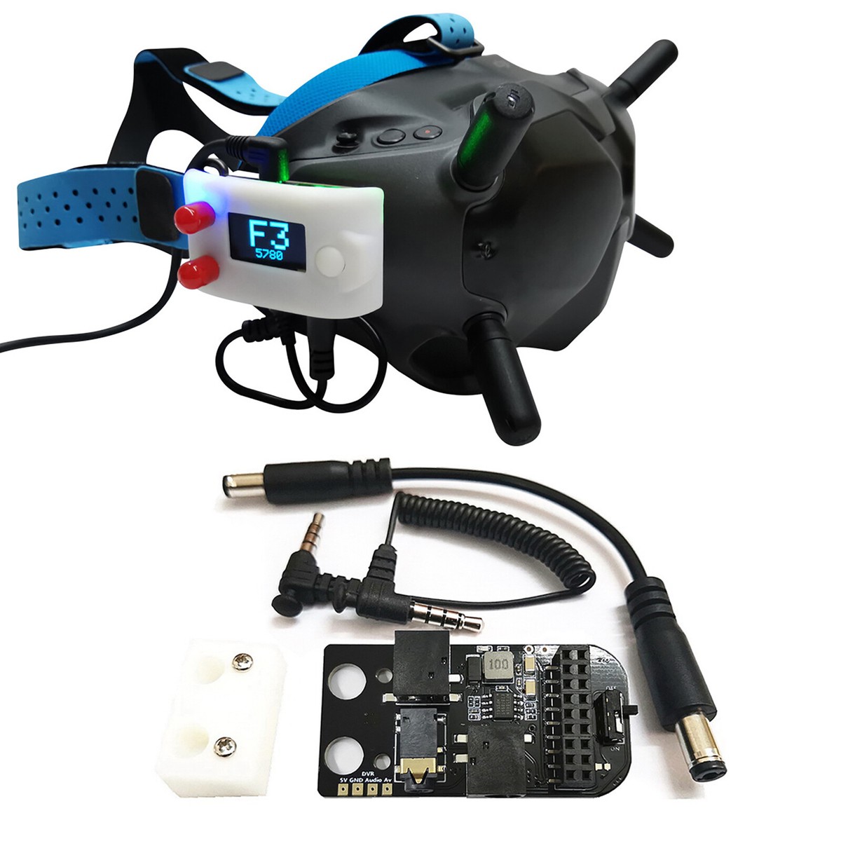 For DJI FPV Goggles V2 Flight External Analog 5.8G RX PORT 2.0