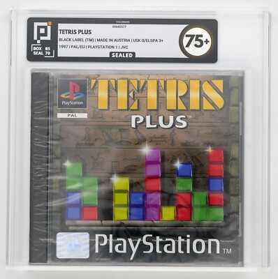 Playstation 1 Tetris Plus Pixel 75+ NO VGA Ps1 UKG Ps One PlayStation Versiegelt
