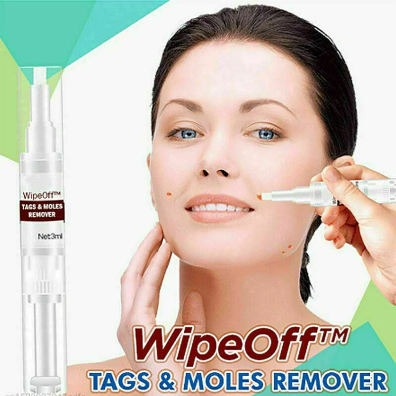 Wipeoff Tags & Moles Remover Pen Quick & Safe Natural Ingredients