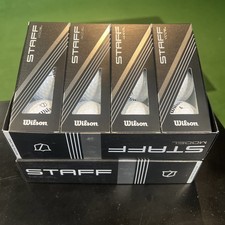 Two Dozen Premium Wilson Staff 4 Piece Golf Balls White High Spin Rrp £80