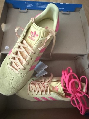 Adidas Gazelle Gelb Pink Wmns 38 Neu mit Karton