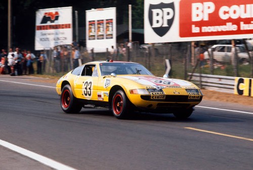 Le Mans 9th - 10th June 1973The no 33 Ferrari 365 GTB/4 Daytona dr- Old Photo