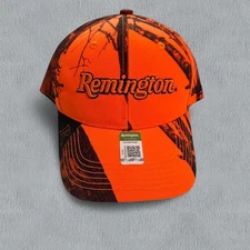 Remington Orange Mossy Oak Camo Camouflage Embroidered Logo Hunting Cap Hat