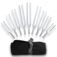 Solfeggio Tuning Forks for Healing Set of 11 Pcs with Mallet, Perfect for DNA...