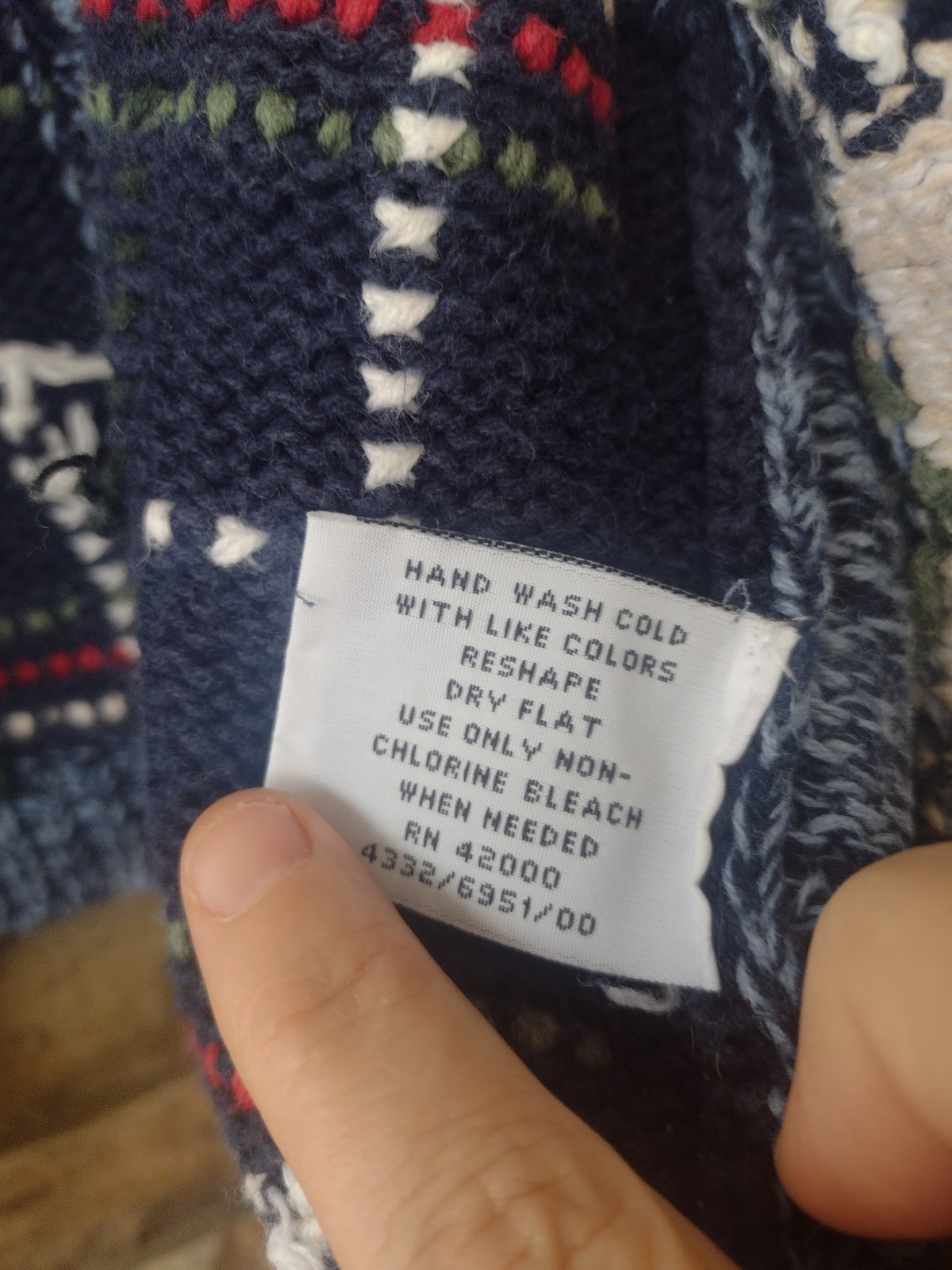 Nutcracker Ramie Cotton Blue Patchwork Cardinal H… - image 6