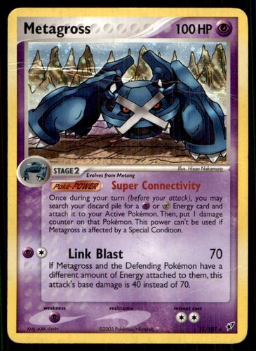 2005 EX - Deoxys Metagross Stage 2/Rare Holo #11 - Picture 1 of 2