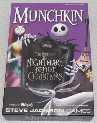 Munchkin - Tim Burton's Nightmare Before Christmas Card Game - Complete