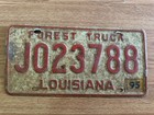 1970 - 1990's Louisiana FOREST TRUCK License Plate Tag, JO23788 Expired — photo 2