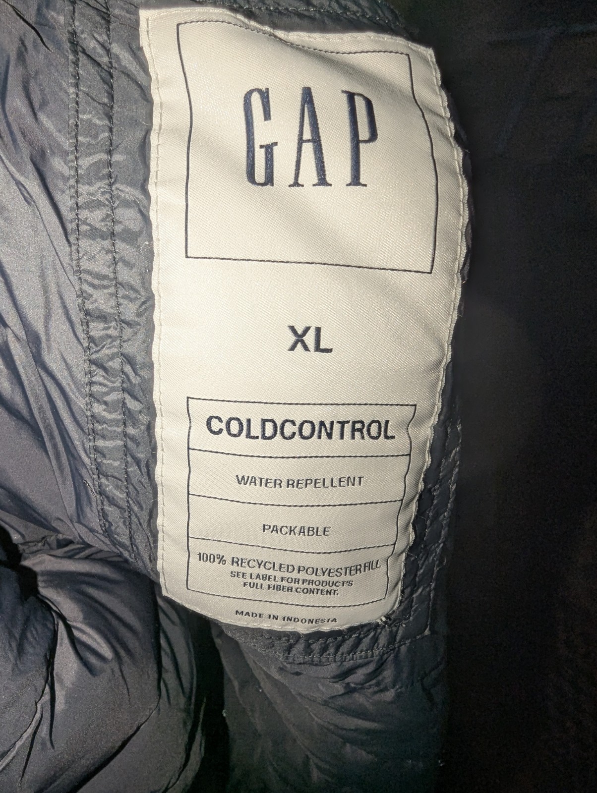 GAP ColdControl Puffer Jacket packable Quilted Wa… - image 3
