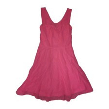Express Hot Pink Summer Sleeveless Dress Size 4 Round Sweetheart Neckline 💕 
