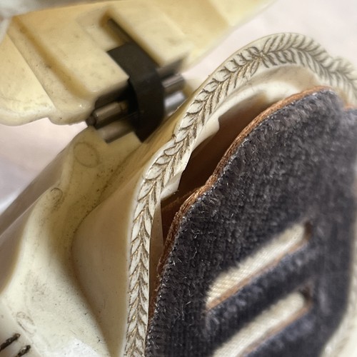 Große antike Art Deco Ringschatulle aus Bakelit Zelluloid für 2 Ringe -- Q3 - Bild 3 von 21