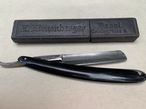 WALD -SOLINGEN Cut Throat Razor  Black ''Double German Hollow Raccoon'' w box